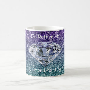 Mug Je préférerais être peintre de diamant