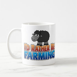 Mug Je préférerais faire de l'agriculture - des animau