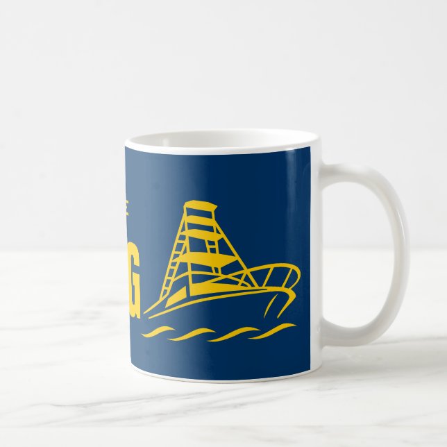 Mug Je préférerais faire du bateau | conception de bat (Droite)