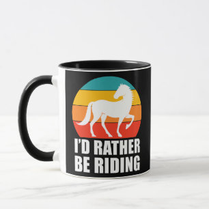 Mug Je préférerais faire du cheval pour femmes et fill