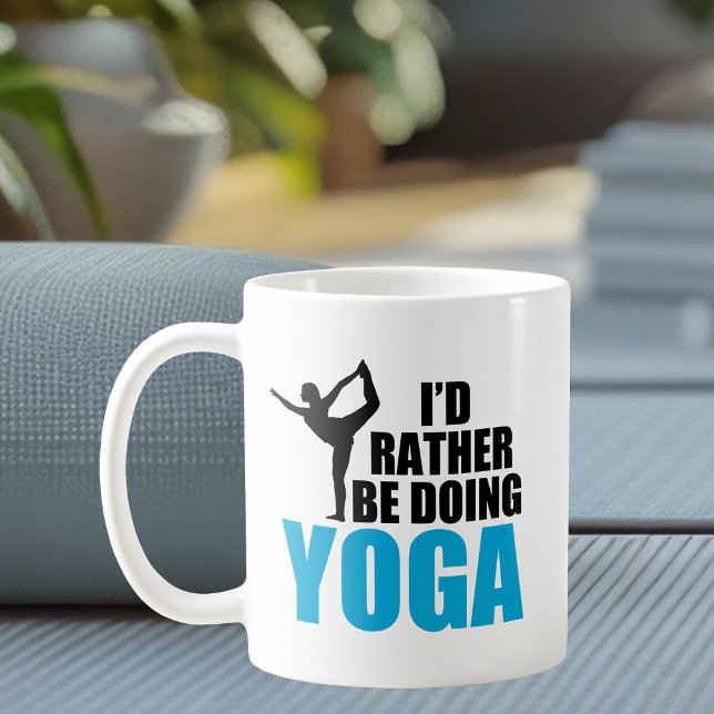 Mug Je Préférerais Faire Du Yoga (Créateur téléchargé)