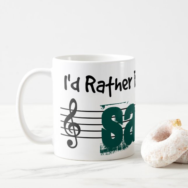 Mug Je Préférerais Jouer Mon Sarod (Avec donut)