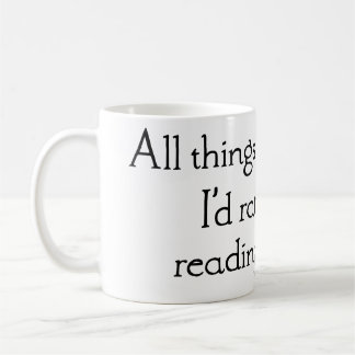 Mug "Je préférerais lire des bandes dessinées" Café Mu