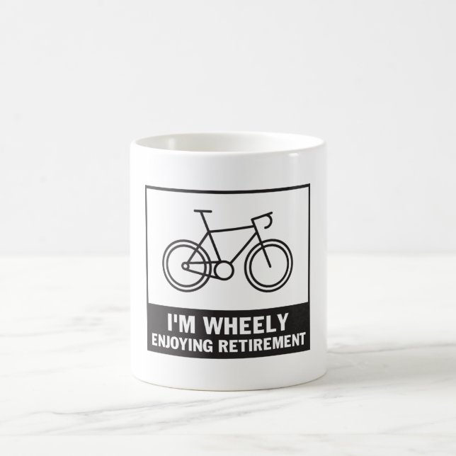 Mug Je profite de la retraite amusante Vélo à vélo (Centre)