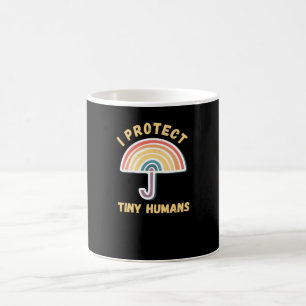 Mug Je protège les minuscules humains pour les travai