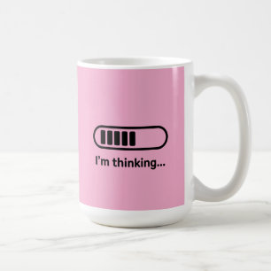 Mug Je réfléchis... Barre de progression en chargement