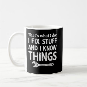 Mug Je répare des trucs et je connais des choses mécan