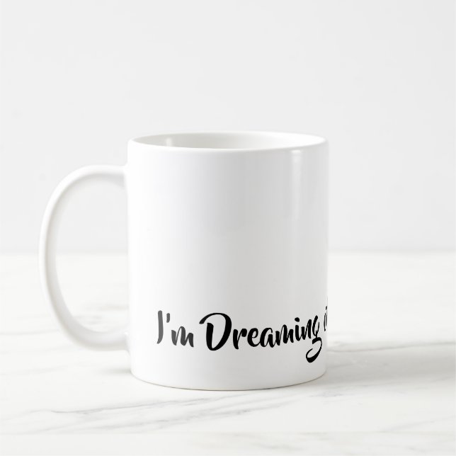 Mug Je rêve d’un Noël blanc, tout simplement élégant (Gauche)