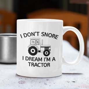 Mug Je rêve d'être un tracteur