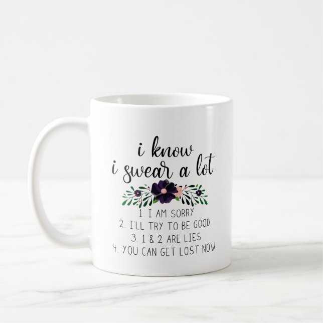 Mug Je Sais Que Je Prends Beaucoup De Coeur| Citation  (Gauche)