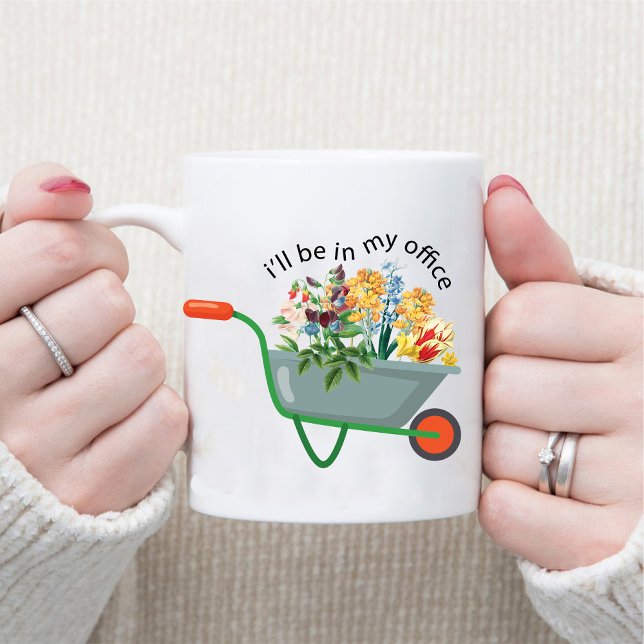 Mug Je serai dans mon bureau de jardinage botanique (I'll Be In My Office Botanical Gardening Lover Mug)