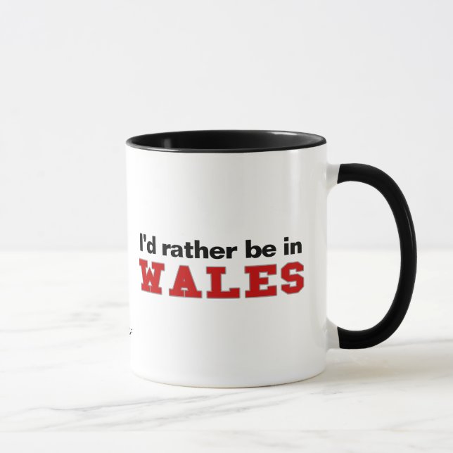 Mug Je serais plutôt au Pays de Galles (Droite)