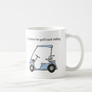 Mug Je serais plutôt équitation de chariot de golf