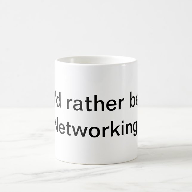 Mug Je serais plutôt mise en réseau ! (Centre)