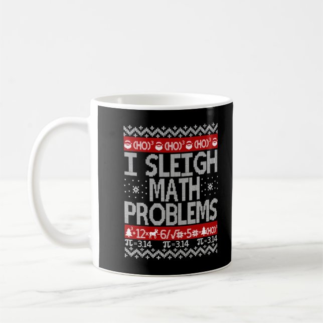 Mug Je Sleigh Math Problèmes Math Enseignant Math Vila (Gauche)