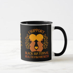 Mug Je soutiens BLACK MATERNAL SANTÉ SENSIBILISATION M