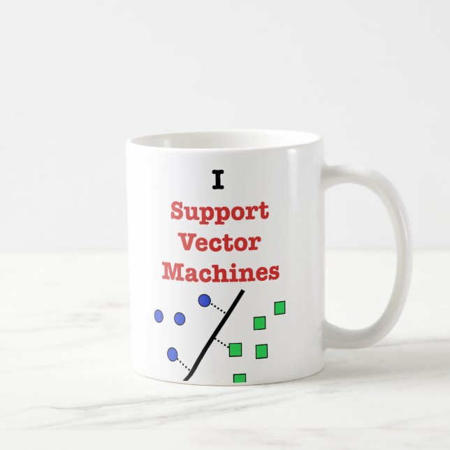 Mug Je soutiens des machines de vecteur (Droite)