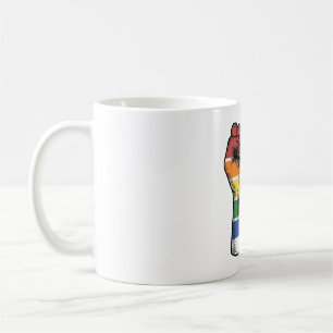 Mug Je soutiens la conception de chemise de poing de f
