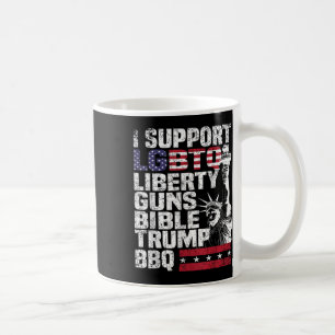 Mug Je Soutiens Lgbtq Liberty Guns Bible Trump Bbq