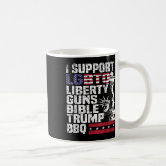 Mug Je Soutiens Lgbtq Liberty Guns Bible Trump Bbq