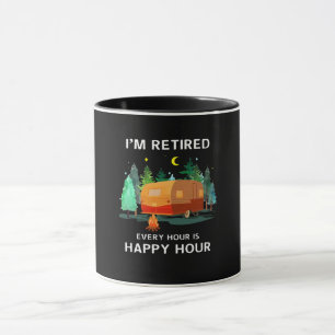 Mug Je suis à la retraite toutes les heures dans l'hap