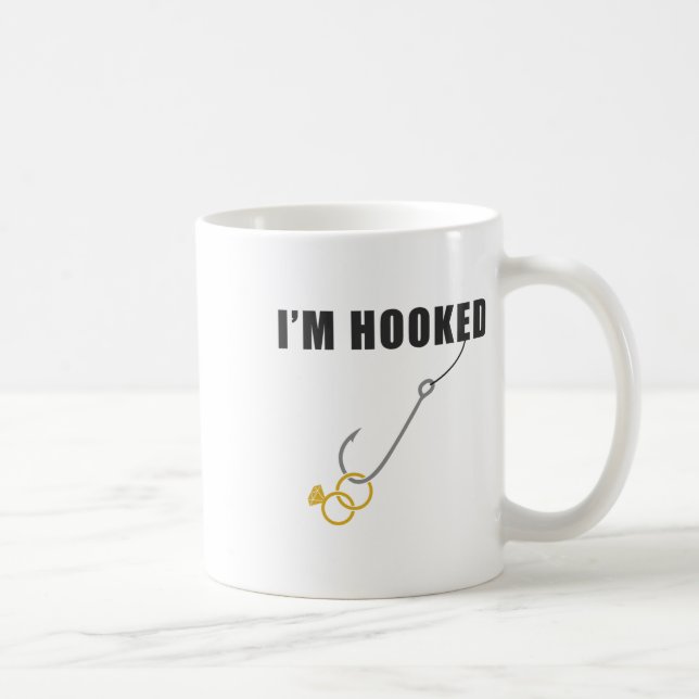 Mug Je suis accro Fiançailles Ring Mariage Proposition (Droite)