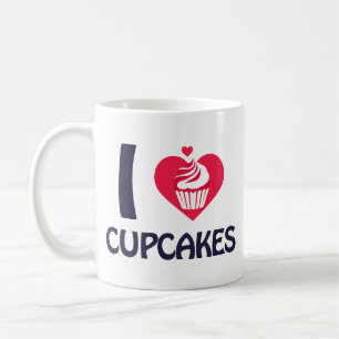 Mug Je suis amoureux du T-Shirt Cupcakes