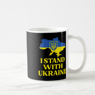 Mug Je suis avec la carte de l'Ukraine Soutien Ukraini