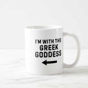 Mug Je suis avec la déesse grecque Drôle Halloween