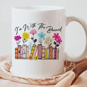 Mug Je suis avec les livres interdits