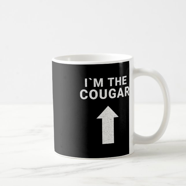 Mug Je suis avec l'Humour Cougar Halloween Cadeau d'an (Droite)