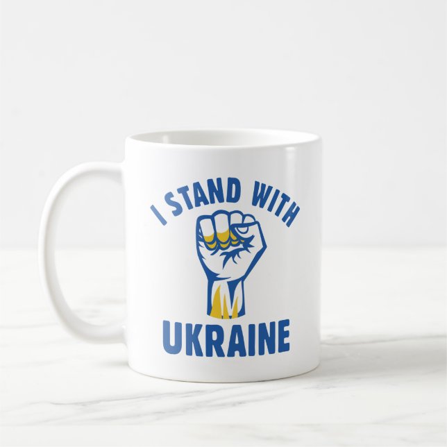 Mug Je Suis Avec L'Ukraine (Gauche)