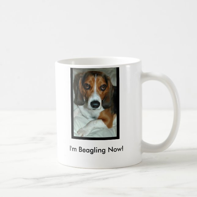 Mug Je suis Beagling maintenant ! (Droite)