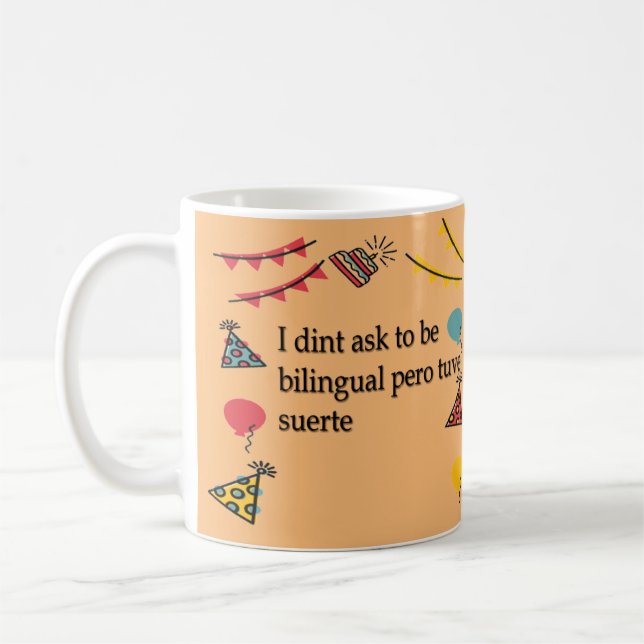 Mug Je suis bilingue ! Quelle est votre superpuissance (Gauche)
