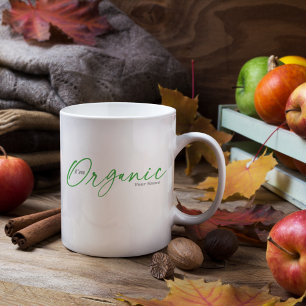 Mug Je suis Bio Minime écriture manuscrite de thé et