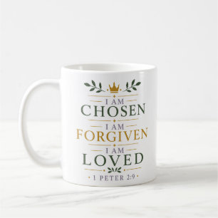 Mug Je Suis Choisi Pardonne Aime Encouragement Bibliqu