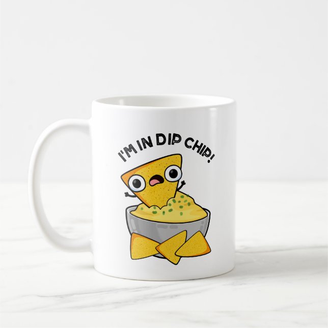 Mug Je suis dans un chip chip amusant jeu de nourritur (Gauche)