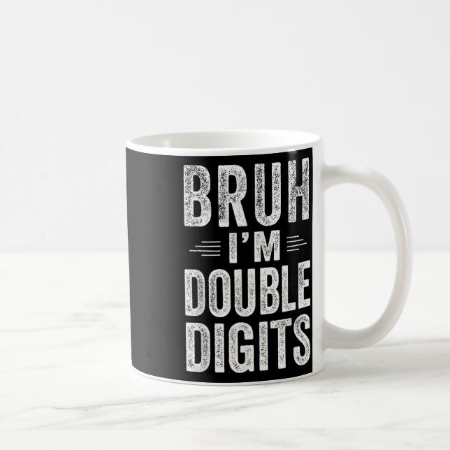 Mug Je suis Double Chiffres 10e Cadeaux d'anniversaire (Droite)