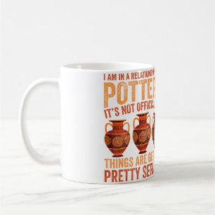Mug Je suis en couple avec la poterie - Pot en céramiq