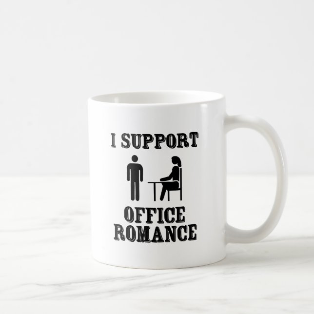 Mug Je Suis En Faveur Du Bureau Romance (Droite)