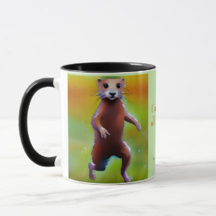 Mug Je suis en sécurité, tout est calme, mantra tissu 