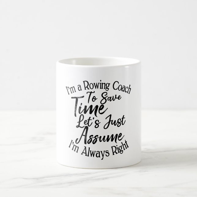 Mug Je suis entraîneur d'aviron pour gagner du temps (Centre)