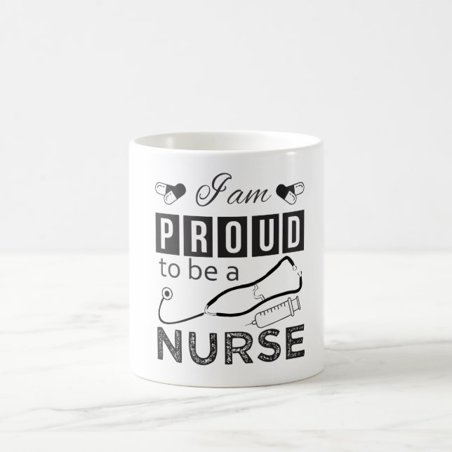 Mug Je suis fier d'être infirmière (Centre)