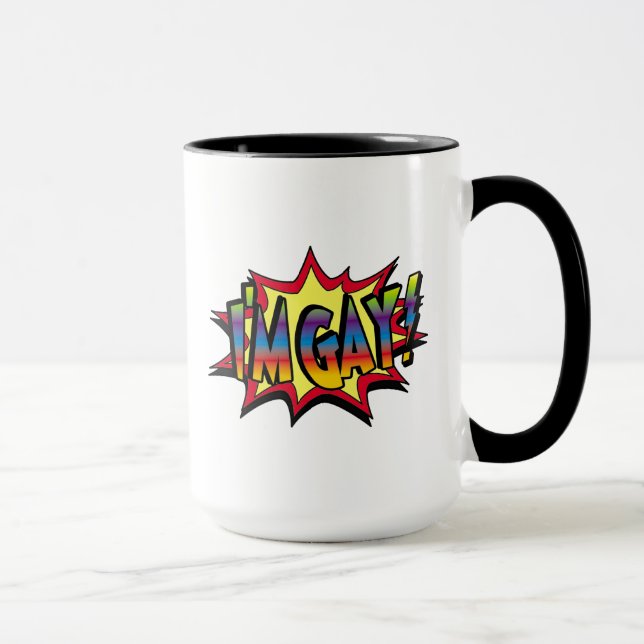 Mug Je suis Gay Burst (Droite)