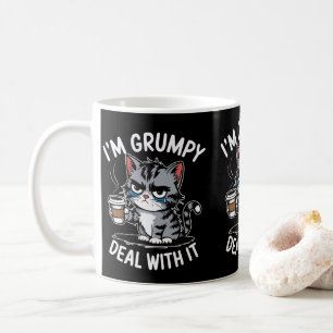 Mug Je suis Grumpy Deal With It Chats Propriétaires Ch