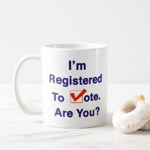 Mug Je suis inscrit au vote 2026