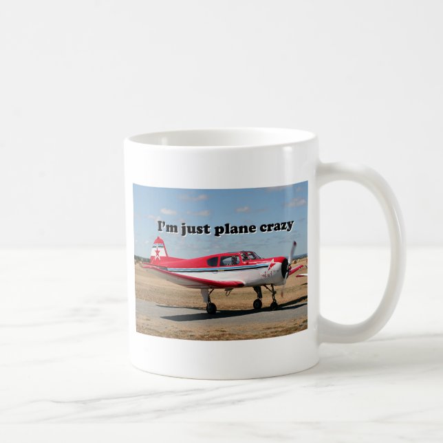 Mug Je suis juste fou plat : Avions de yaks (Droite)