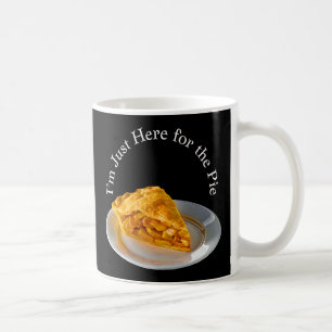Mug Je suis juste ici pour la tarte aux pommes moderne