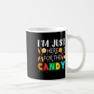 Mug Je suis juste ici pour l'Halloween drôle de bonbon