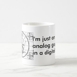 Mug Je suis juste un type analogue dans un monde